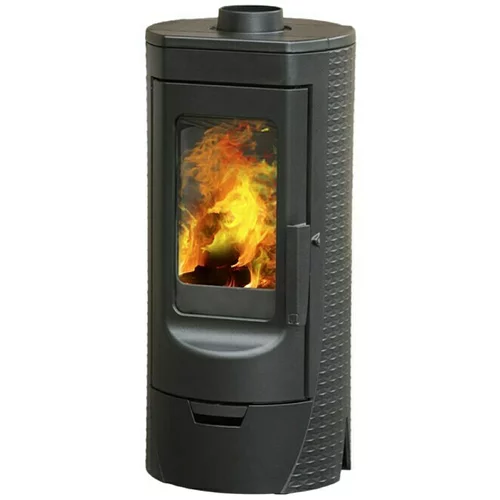 Plamen Kamin na drva Tara (6,2 kW, Kapacitet grijanja prostorije: 120 m³, Crne boje)