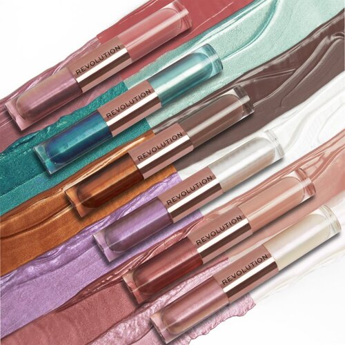 Makeup Revolution Double Up tekoče senčilo za oči 2 v 1 odtenek Blissful Pink 2x2,2 ml Slike