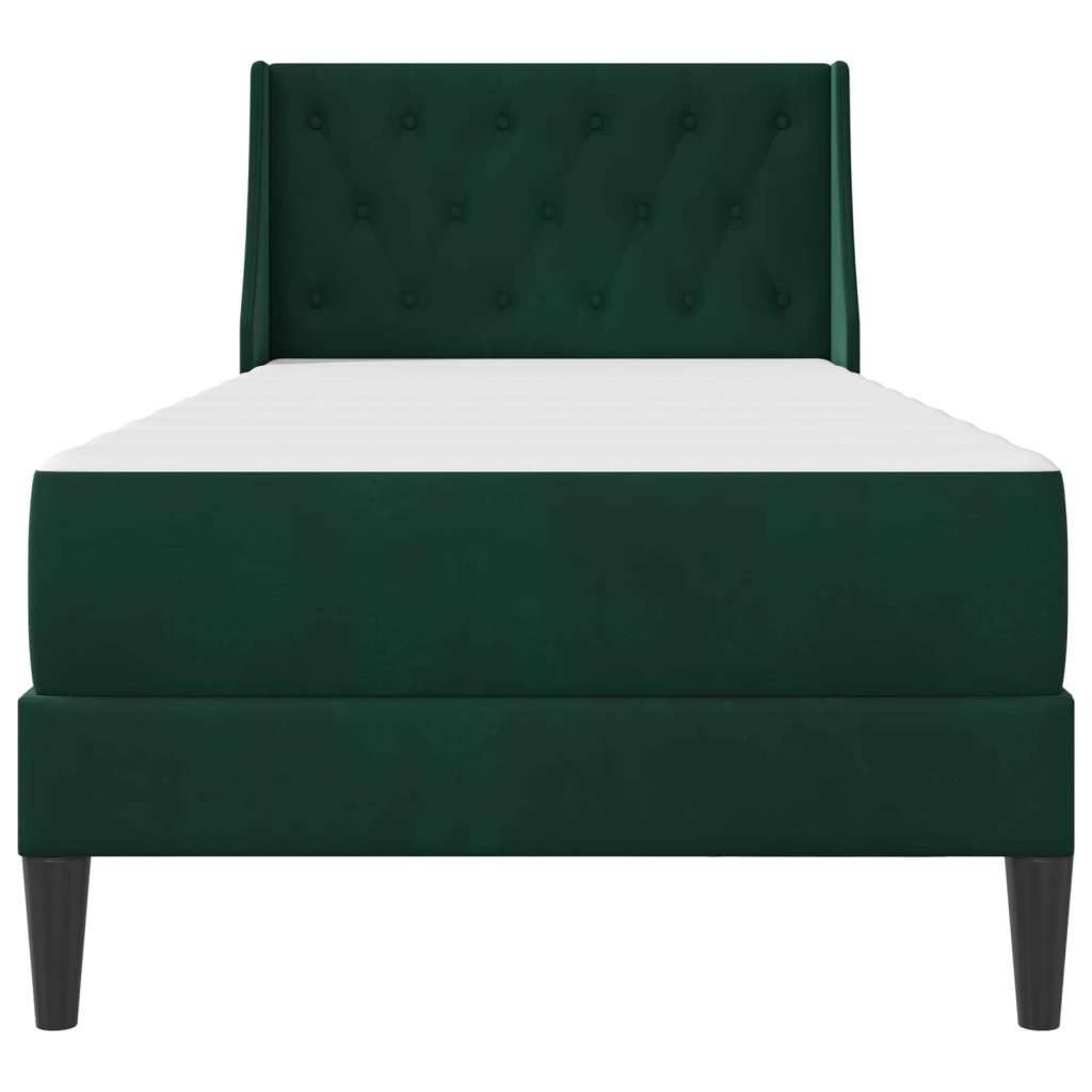  Okvir kreveta s madracem Zidne 2 pcs Tamnozelena Bar&amp;scaron;un - Tamnozelena 100 x 200 cm Slike