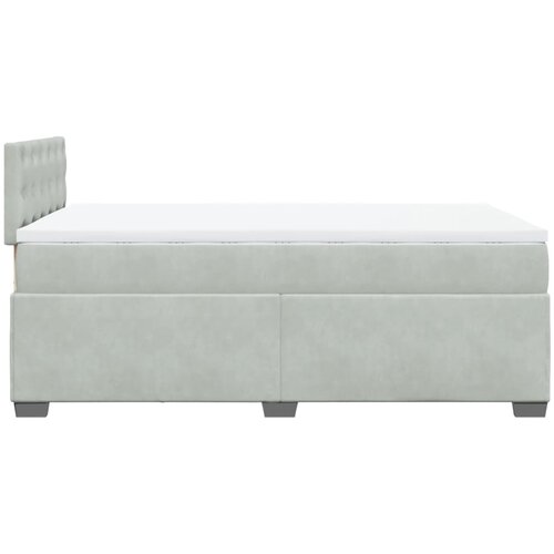 Box spring krevet s madracem svjetlosivi 120x200 cm bar&amp;scaron;unasti Slike