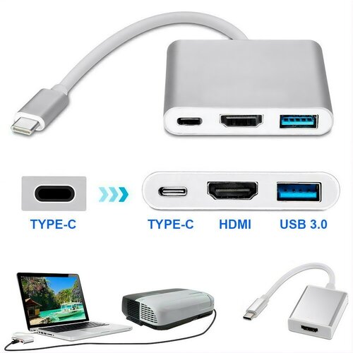 Impakt 3u1 USB Hub - HDMI, USB 3.0 i Type-C Cene