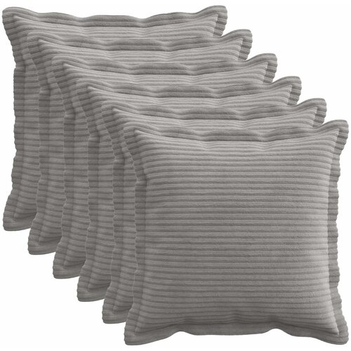  Presvlaka za jastuk 6 kom. HOUTEN Svjetlosiva 35 x 35 cm Kord Cijene