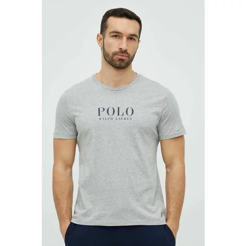 Polo Ralph Lauren Bombažen pižama t-shirt siva barva