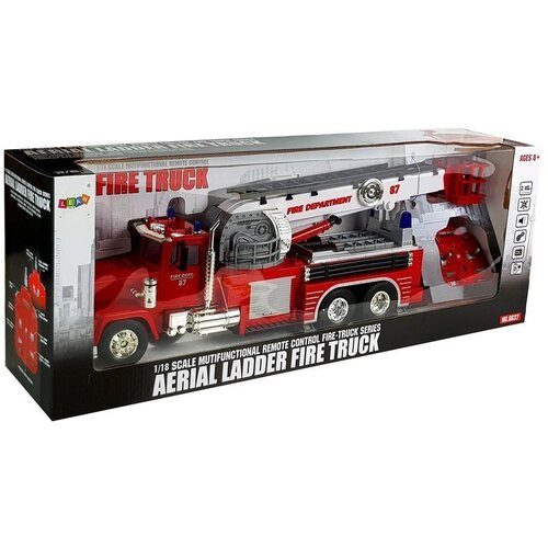 Lean Toys Gasilsko vozilo 60 cm raztegljiva vrtljiva lestev R/C zvočna sirena Slike