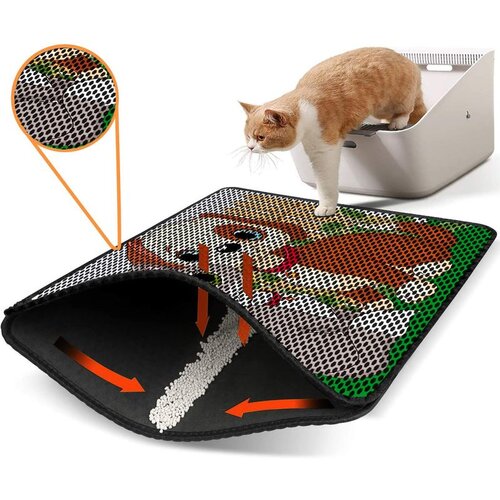 WALLXPERT Nrszn0157 multicolor cat litter mat Cene