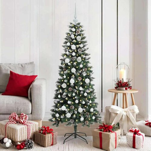vidaXL Umestno božično drevo med 150 LED Zelena 66 x 66 x 150 cm Cene