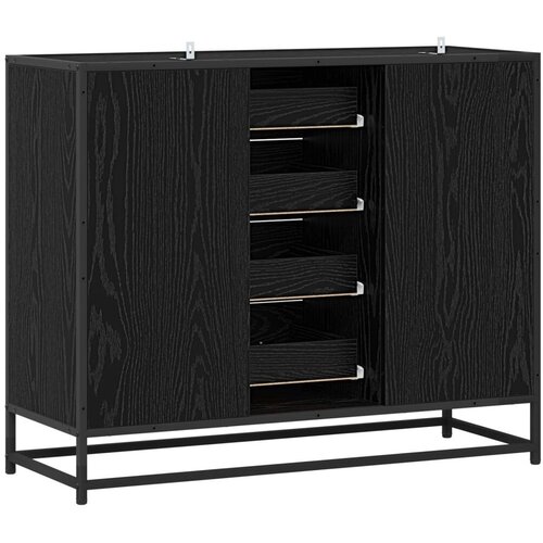  Kreveta Crni hrast 92 x 35 x 76 cm Konstruirano drvo - Crni hrast Slike