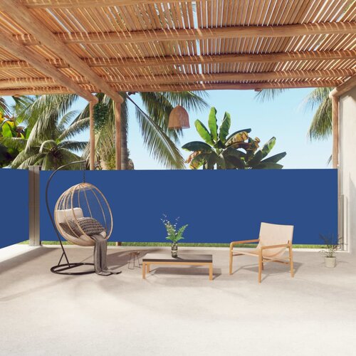 vidaXL Uvlačiva bočna tenda plava 160 x 1000 cm Cijene
