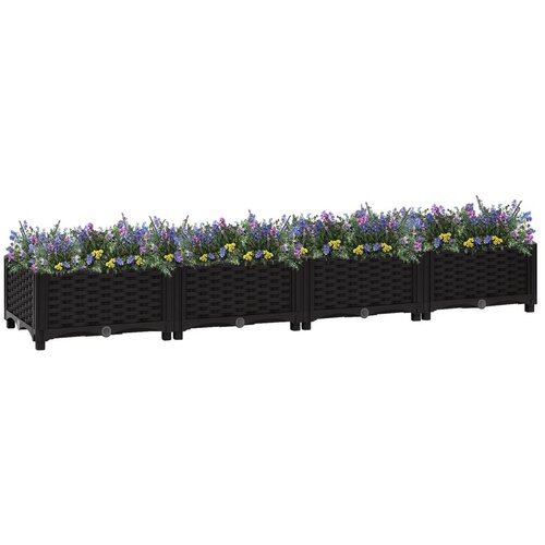 vidaXL Visoka greda 160x40x23 cm polipropilen Cene
