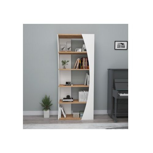 Hanah home Polica za knjige, Selge - Atlantic Pine, White Slike