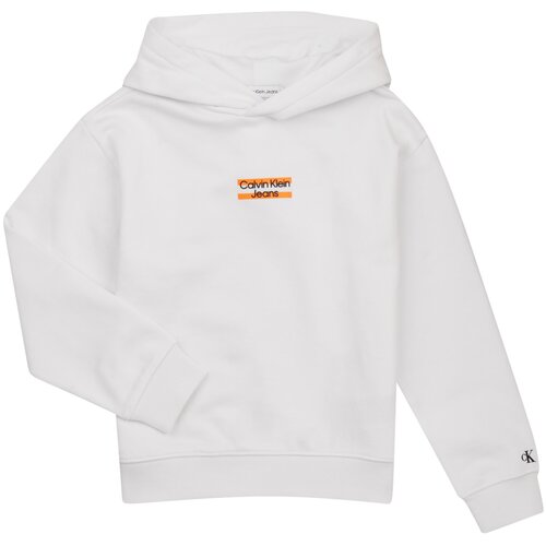 Calvin Klein Jeans MINI BLOCK LOGO HOODIE Bijela Slike