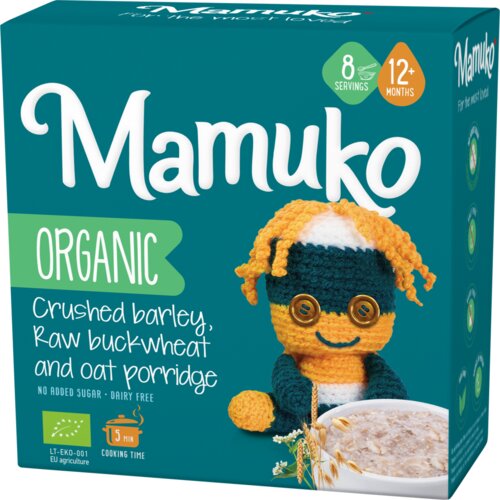 BIO Organic Crushed Barley, Raw Buckwheat and Oat Porridge - 200 g Cene