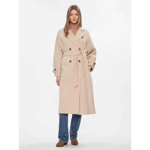 Weekend Max Mara Volneni plašč Affetto 2415011031 Bež Regular Fit