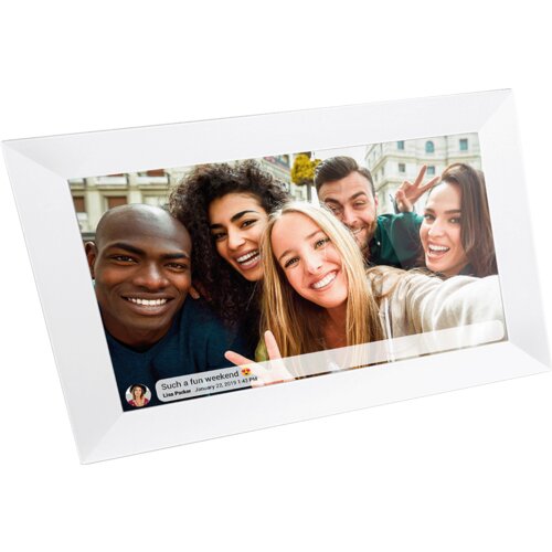 IRRADIO Digitalni foto okvir DPF-IR10W, 10&amp;quot;, IPS touch panel, WiFi, Bijeli Slike