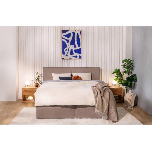 Bonami Selection Smeđe-sivi boxpring krevet160x200 cm Olia Bold &amp;ndash; Slike