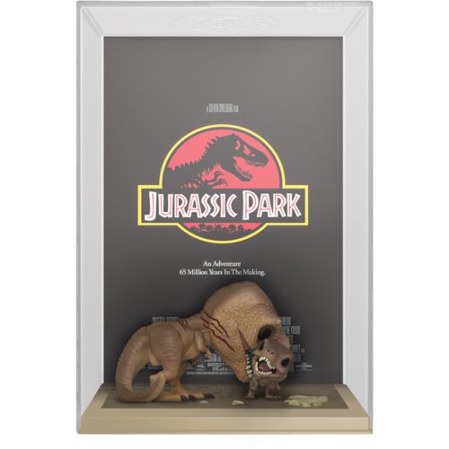 Funko POP figure Movie Poster Jurassic Park Tyrannosaurus Rex and Velociraptor Slike