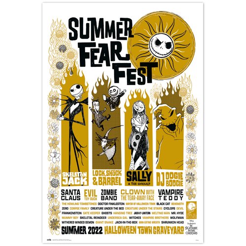 Disney PLAKAT NIGHTMARE PRED BOŽIČEM POLETNI FEAR FEST, (20837024) Slike