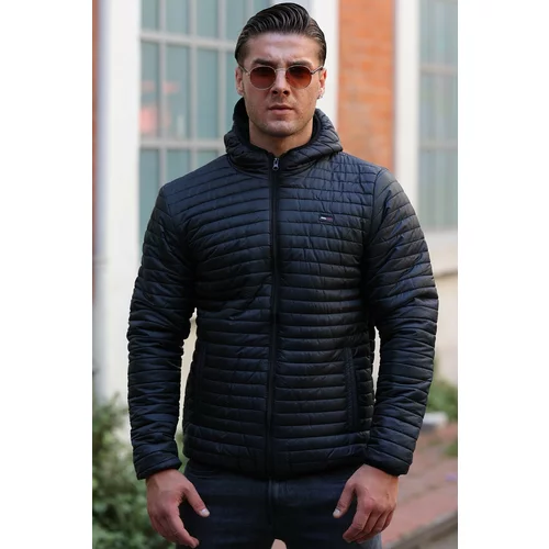 River Club Men's Black Inner Lined Water And Windproof Coat.