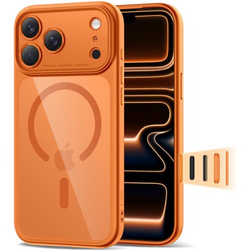 POSNETI MEDIJI OVITEK TECH-PROTECT MAGPEAK ZA IPHONE 17 PRO MAX MAGSAFE COSMIC ORANGE PROZOREN, (5000259542) Cene