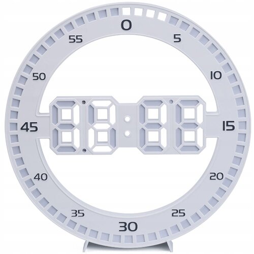  Moderan led zidni sat i budilica termometar usb 33cm bijeli Cijene