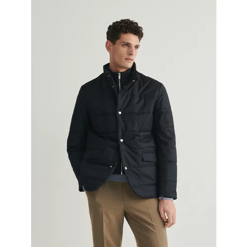 Reserved - Prošivena jakna s visokim ovratnikom - mornarsko plava