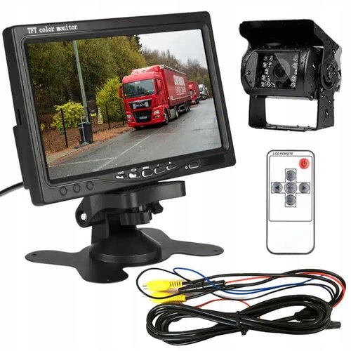 VERK_GROUP 12-24V univerzalni komplet LCD monitor in kamera za vzvratno vožnjo 7″, (20458889) Cene