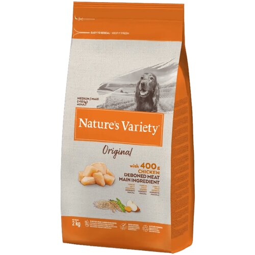 Nature's Variety Hrana za pse Medium/Maxi Adult gain Original, Piletina - 12 kg Slike