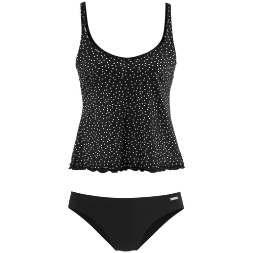 Lascana Tankini crna / bijela