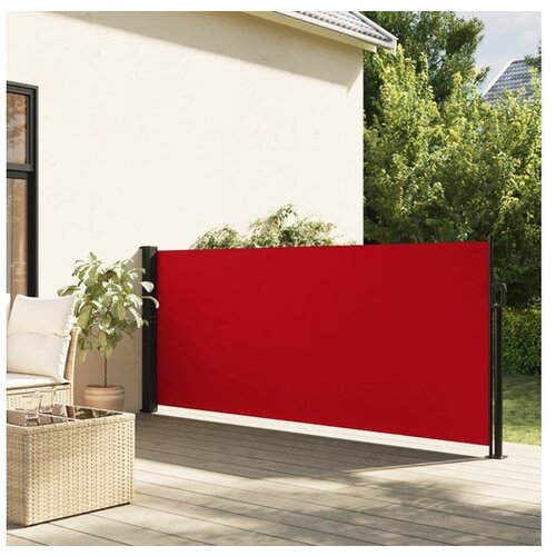 VidaXL Zložljiva stranska tenda rdeča 100x300 cm Slike