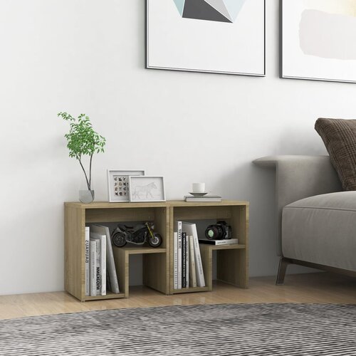 VidaXL Noćni ormarići 2 kom boja hrasta sonome 40x30x40 cm od iverice Slike