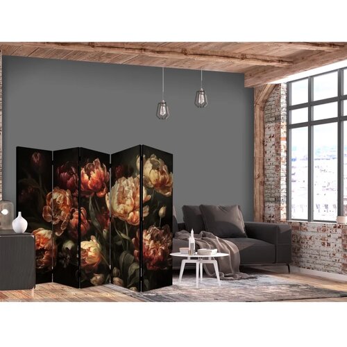  Paravan - Magnificent Tulips - Bouquet of Flowers in Red and White on a Black Background 225x172 Cijene