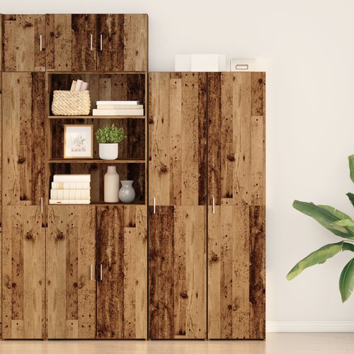 VidaXL visoka omara iz starega lesa 40x42.5x185 cm obdelan les Slike