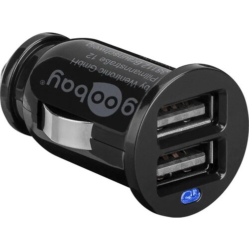 Goobay avtomobilski polnilec, 2,1 A, 2x USB-A Slike