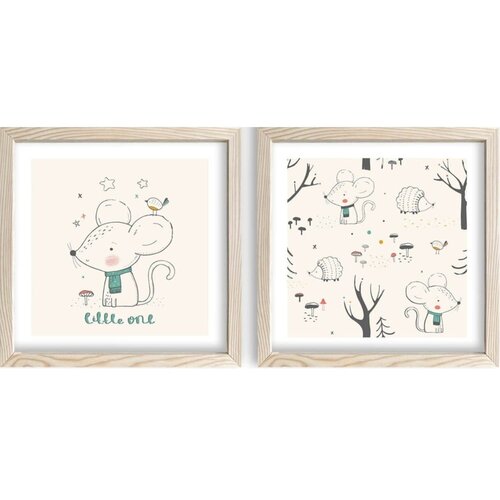 Wallity Dječje slike u setu 2 33x68 cm Little One - Slike