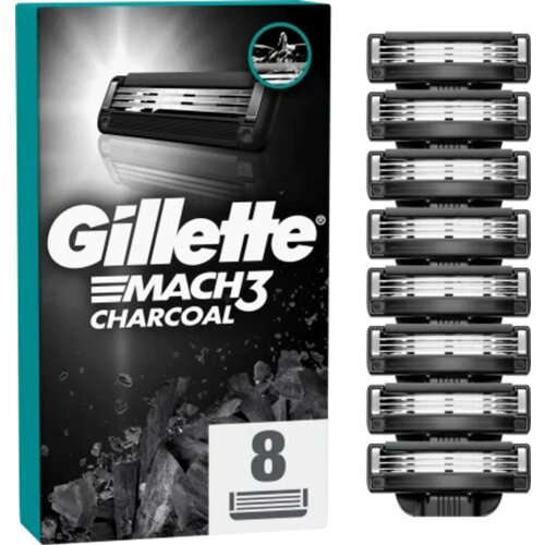 Gillette Mach3 Charcoal nadomestne britvice 8 kos Cene