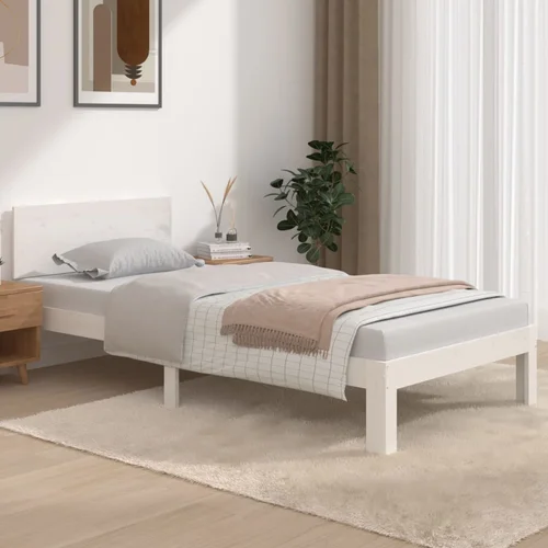 Furnova Posteljni okvir bel iz trdnega lesa 90x190 cm, (21940216) Furnova Posteljni okvir bel iz trdnega lesa 90x190 cm, (21940216)