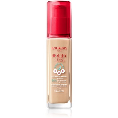 Bourjois Healthy Mix Clean & Vegan Radiant Foundation vlažilen in osvetljevalni puder 30 ml odtenek 51W Light Vanilla Cene