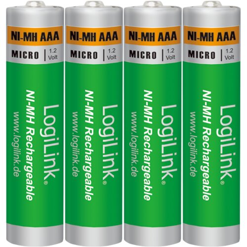 Logilink Baterije AAA Rechargeable LR03RB4 NiMH 1000mAh 4KOM Slike