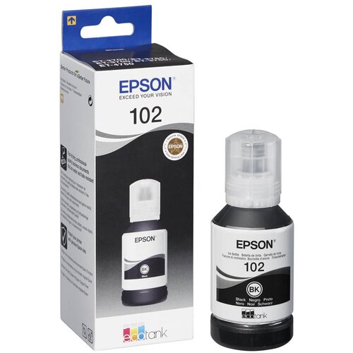 Epson Črnilo 102 (C13T03R140) (črna), original Cene