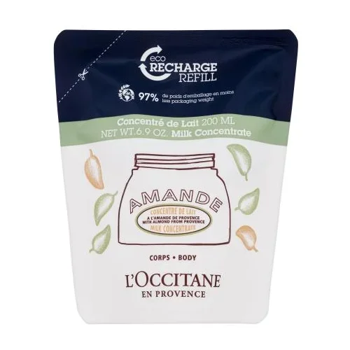L'occitane Almond (Amande) Milk Concentrate krema za telo za učvrstitev in mehčanje kože 200 ml za ženske