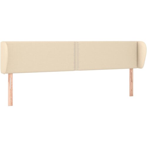 Maison Chic vzglavna omarica - nočna omarica - posteljna omarica z u&amp;scaron;esi krem 163x23x78/88 cm blago, (21709515) Slike