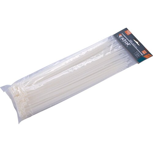 Vezice pvc bele 300x4,8mm Slike