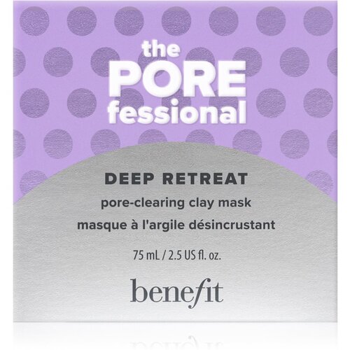 Benefit The POREfessional Deep Retreat čistilna maska za obraz iz ilovice za raz&amp;scaron;irjene pore 75 ml Slike