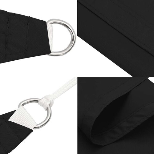 VidaXL jedro protiv sunca od tkanine Oxford pravokutno 2 x 4 m crno Slike