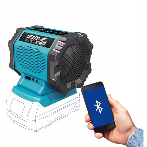  Sas+all PRO 18V akumulatorski Bluetooth 4.2 zvočnik USB AUX Slike