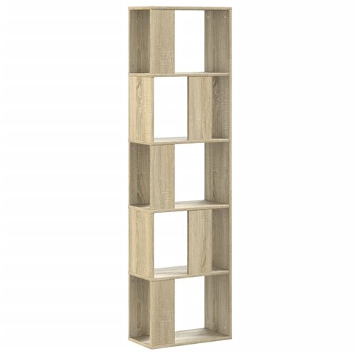  Regal za knjige s 5 razina boja hrasta 45x23,5x162,5 cm drveni Slike