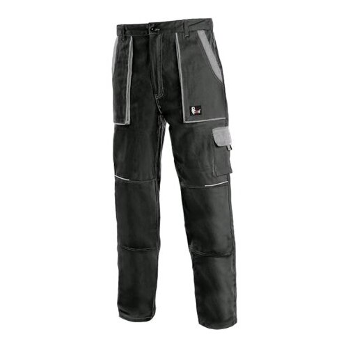 Canis Radne pantalone do struka luxy josef crno-sive vel.64 ( 55189 ) Cene