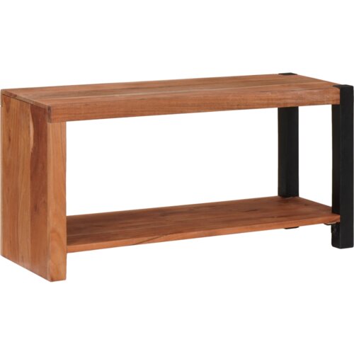 VidaXL Police za knjige Smeđa, Crna 80 x 30 x 110 cm Slike