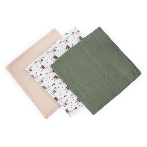 Petite&amp;amp;Mars Moussy plenice iz blaga Llama Vibes 68 x 68 cm 3 kos Slike
