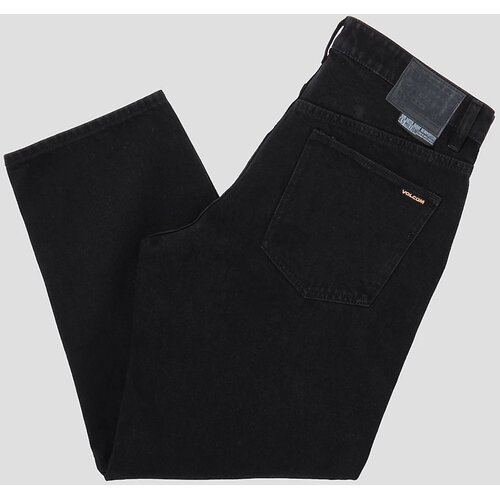 Volcom Modown Tapered Denim Kavbojke black Slike